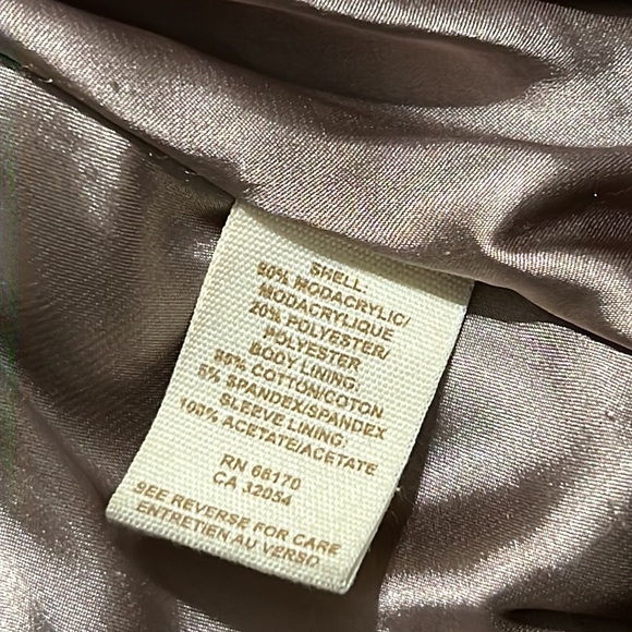 Free People large About Town Hooded faux fur leopard print coat jacket flaws - Picture 11 of 16